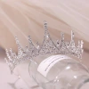 Nuevo estilo estilo coreano sen set atmósfera lujo vestido de novia accesorios mujer cristal diamante corona de pelo novia Specification image